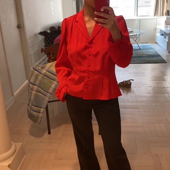 Red Blouse Vintage - Picture 4 of 5